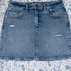 Garage Blue Denim Skirt